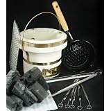 奥能登　珪藻土七輪　炭焼　丸21号　10点セット ☆即納商品☆