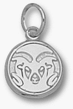 Buy Colorado State Rams Graphic Ram Head 3 8 Charm - Sterling Silver Jewelry