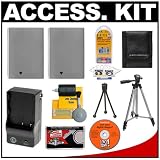 2 Spare NB-5L Batteries and Mini Battery Charger + Accessory Kit for Canon PowerShot SD700 IS, SD790 IS, SD800 IS, SD850 IS, SD870 IS, SD890 IS, SD900  SD950 IS Digital Cameras