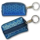 3D Lenticular Key Chain, Key Ring, Lipstick Case, Coin Purse, Changing Image Pattern , 3D Moving Cones On Blue, R-098-Globi