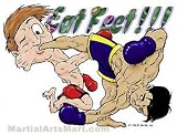 Martial Arts T-shirt - Eat Feet! (White T-shirt) - CHL, CHM, L, M, S, or XL