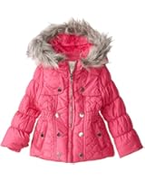 Jessica Simpson Girls' Puffer Heart Quilted Coat
