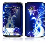 Electric Flower Design Protective Skin Decal Sticker for Sony Ericsson Xperia X10 Mini PRO Cell Phone