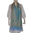 Wool Long Scarf Winter Fashion Handcrafted Items Clothes from India with Pom-Pom 28 x 72 inches