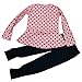 Asherangel Baby Girl Cute 2pcs Set Children Clothes Suit Top and Pants (Age(7T), Pink Dot)