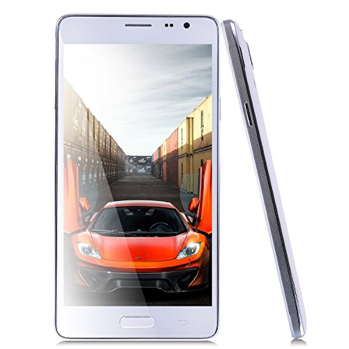 JIAKE N9100 Quad Core Android 4.4 Smartphone 5.5 Inch Screen 1G 8G MTK6582 1.3GHz (White)