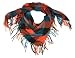 UBI Women's Plush Square Scarf,Orange,One Size