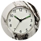 GE 11246 EL Clock Always On Night Light with Faux Marble Finish