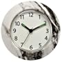 GE 11246 EL Clock Always On Night Light with Faux Marble Finish