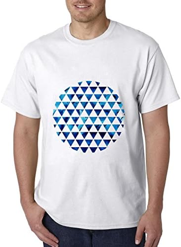 IMAXcoup Triangles Watercolors No Shrinkage Workout Best Short Sleeve Mens T-shirt Size XXXXL