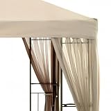 Patio Gazebo Mosquito Netting - Beige