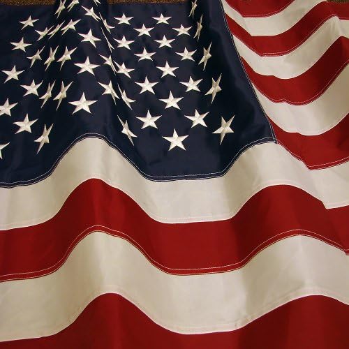 The Best American Flag - US Flag 3 x 5 & 2 x 3 Embroidered Stars - Display as Your Garden Flag - Patio Flag or a Replacement Flag for Your Pole Kit - Indoors - Highest Quality Durable 210D Nylon - Brass Grommets - Four Stitches on End will Not Fray