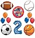 The Ultimate Sports Theme 2nd Birthday Party Supplies and Balloon Decorating Kit