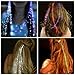 Flashing Panda LED Light-up Flashing Fiber Optic LED Hair Barrette, Multi-Color Rainbow, 2-Pack