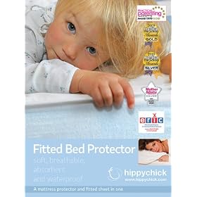 Hippychick Mattress Protector Fitted Sheet - 150 x 200cm King