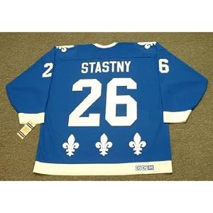 Buy PETER STASTNY Quebec Nordiques 1988 CCM Vintage Throwback Away Hockey Jersey