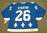 PETER STASTNY Quebec Nordiques 1988 CCM Vintage Throwback Away Hockey Jersey