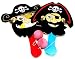 1 Paar Holz Paddel Spiel Piraten, mit Ball, 
Der Ball ist am Gummiband befestigt
Ideal f�r Kindergeburtstag, Urlaub, Strand, Event, Geschenk, 
usw.
2-fach sortiert, jedes Spiel einzeln im Beutel
Schl�ger ca 23 cm hoch, ca 13-14 cm breit
Sie 
erhalten 1 Paar, also 2 x das Spiel, Ball mit Schl�ger, Motive werden nach Lagerverf�gbarkeit 
geliefert
Neuware, Brandneu
