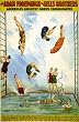 Circus Poster Forepaugh & Sells Divers - Whimsical 16x20-inch Photographic Print from the Library of Congress Collection