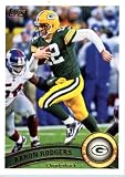 2011 Topps Football Card # 1 Aaron Rodgers - Green Bay Packers - NFL Trading Card in a Protective Case!