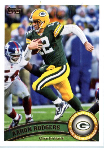 2011 Topps Football Card # 1 Aaron Rodgers - Green Bay Packers - NFL Trading Card in a Protective Case!