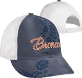 Denver Broncos Women's Hat: Short Brim Adjustable Hat