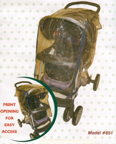 Comfy Baby Jumbo Weatherproof Rain Cover with 2 Front Zippers for Easy Access to Your Baby