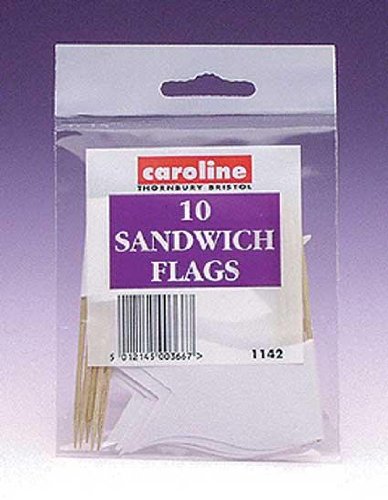 Paper Sandwich Flags, packs of 10