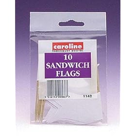 Paper Sandwich Flags, packs of 10