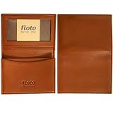 Floto Brown Leather Business Card Case - wallet