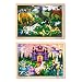 Melissa & Doug Deluxe Wooden Jigsaw Puzzle Bundle - Castle/Horses - 48 - Piece