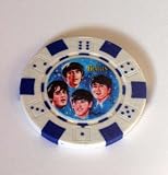 51C47bwjtrL. SL160  The Beatles blue Las Vegas Casino Poker Chip limited ed
