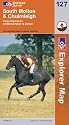 South Molton and Chulmleigh. King's Nympton, Chittlehampton & Dolton: Explorer Map 127 (Explorer Maps)