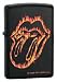 Zippo Rolling Stones Flaming Tongue Licorice Pocket Lighter