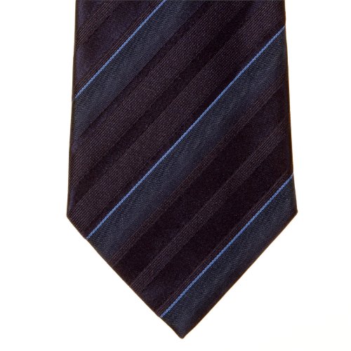 Giorgio Armani navy striped silk tie. GAM1180