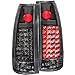 Anzo USA 311006 Chevrolet Black LED Tail Light Assembly - (Sold in Pairs)