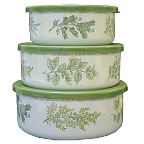 Corelle Coordinates Thymeless Herbs 6-Piece Small Bowl Set by Reston Lloyd
