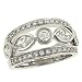 Pave Diamond Band w/ Round/Marquise Diamonds 1.33cttw