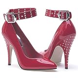 CLEARANCE Ellie Women 511-ANITA Spike Angel, red w/rivets-size 6