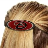 MLB Arizona Diamondbacks Ladies Oval Barrette - Sedona Red