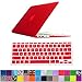 HDE Plastic Hard Shell Case and Keyboard Cover for MacBook Air 11 Inch (Models: A1370/A1465), Red