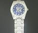 Bling Ny New York Yankees Hip Hop Watch - Blue Face