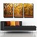 Gardenia Art - Romantic Old Gold Maple Canvas Prints Modern Wall Art Paintings Giclee Artwork for Room Decoration,16X24 inch, Unframed