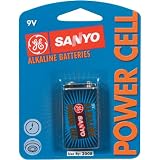 Sanyo Ac9V Alkaline Batteries Blister Packs (9V 1Pk)