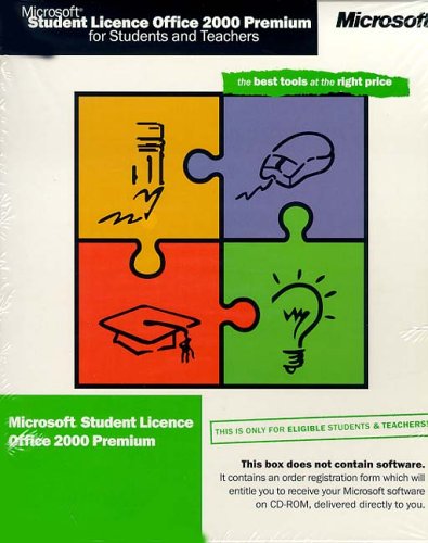 Microsoft Office 2000 Premium Student Licence