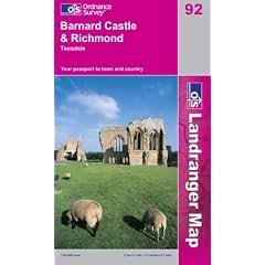 Barnard Castle and Surrounding Area (Landranger Maps)