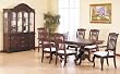 ELEGANT MOHAGONY BUFFET CHINA W/ HUTCH AND GLASS DOORS