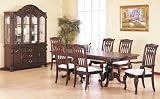 ELEGANT MOHAGONY BUFFET CHINA W/ HUTCH AND GLASS DOORS