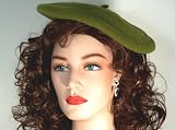 Stylish Red Wool Oversized Beret 11.5 Wide Full Fit