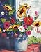 Dimensions Gallery Crewel Bucket of Flowers